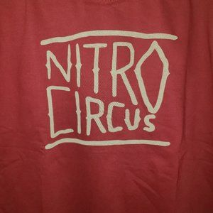 Rough Slant Sweatshirt Burgurdy